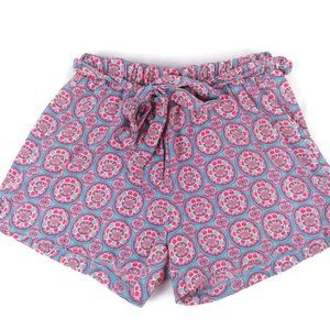 Francesca's Alya Multicolor Belted Shorts Small